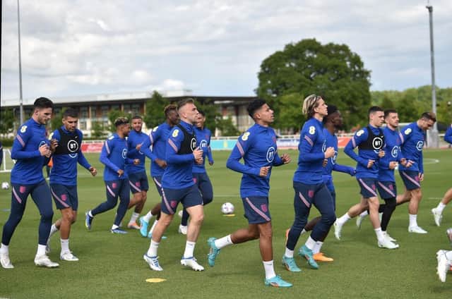 James Justin is put through his paces with England