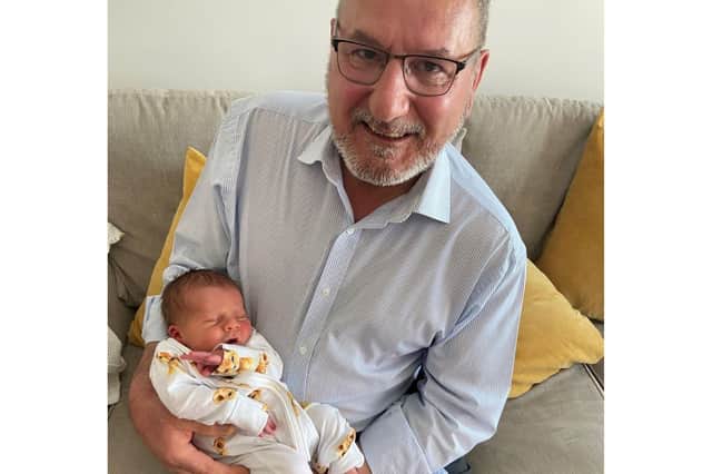 Gus Lombardo with grandson Freddie