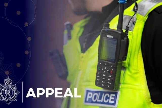 Police are appealing for information following the incident last weekend (October 24/25)