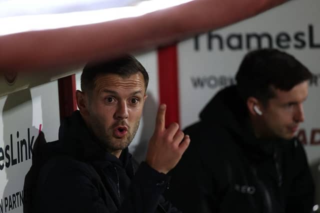 Jack Wilshere was sent off during Luton's 2-1 defeat against Stevenage - pic: David Rogers/Getty Images