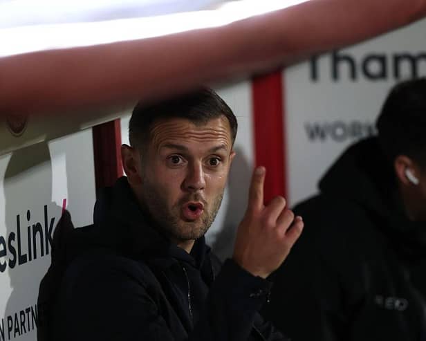 Jack Wilshere was sent off during Luton's 2-1 defeat against Stevenage - pic: David Rogers/Getty Images