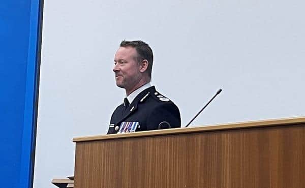 Acting Chief Constable Trevor Rodenhurst presented the long service medals and commendations at a special ceremony on Monday
