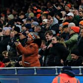 Luton fans were in fine voice against Arsenal on Tuesday night - pic: Liam Smith