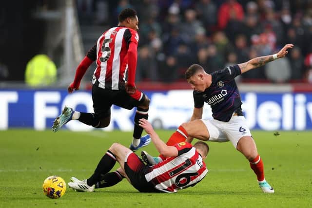 Ross Barkley tries to win the ball back for Luton on Saturday - pic: Warren Little/Getty Images