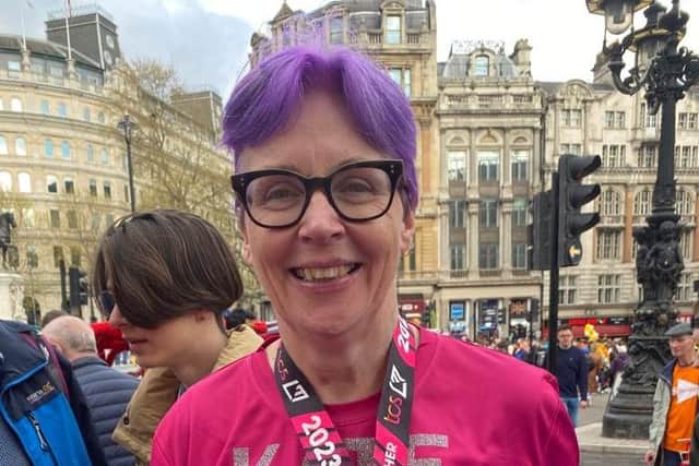 Kate Neale ran the TCS London Marathon in aid of Brain Tumour Research and in memory of Amani Liaquat
