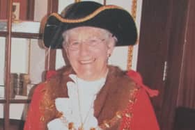 Brenda Boatwright in the Mayoral Robes and Chain 1988
