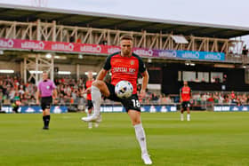 Jordan Clark scored a superb goal in Luton's 2-1 win at Cardiff last season - pic: Liam Smith