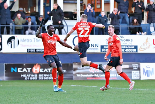 The Scottish midfielder was played in following a throw-in on Town's left and made a beeline to the edge of the area before drilling his shot past Sam Johnstone and into the net to double Town’s lead against the Baggies.