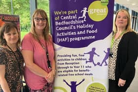 Council staff get ready to meet families at the Grove Theatre (Picture: Central Bedfordshire Council)