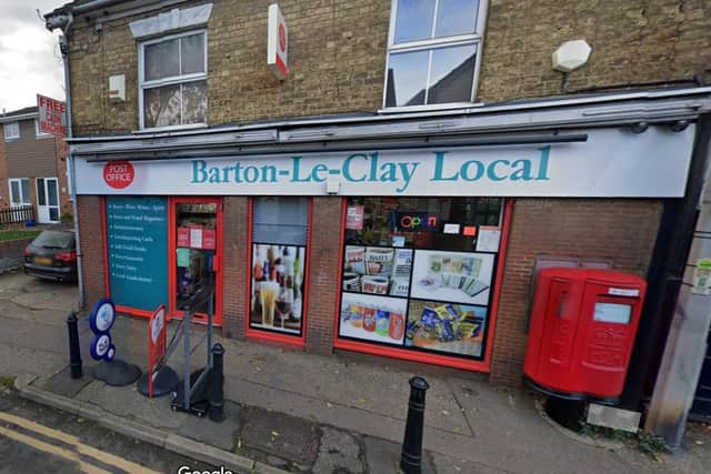 The post office in Barton le Clay - Photo Google Maps