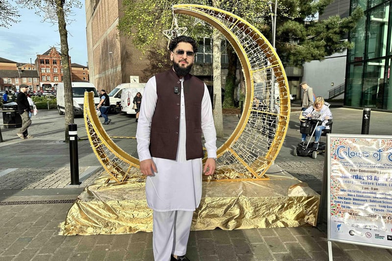 Luton's Zain Khan at the Colours of Eid Festival