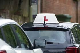 A learner driver drives down a street in Winchester. Picture: Steve Parsons/PA