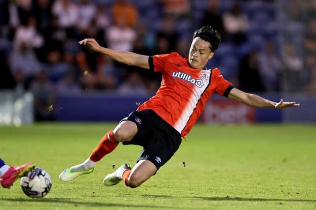 Luton midfielder Louie Watson in action for the Hatters during pre-season - pic: David Rogers/Getty Images