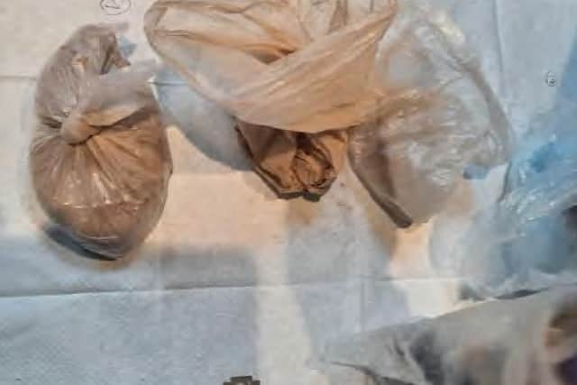 Pictured: Drugs found in sting