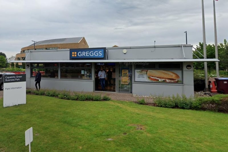 Greggs at 499 Capability Green Business Park, Luton was given a rating of five on December 8