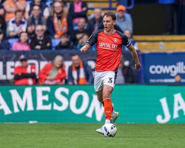 Luton defender Kal Naismith felt he was to blame for Reading's opening goal on Saturday - pic: David Horn / PRiME Media Images