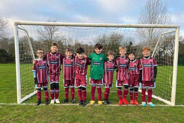 Caption: Woburn &amp; Wavendon FC’s Under 9s Tornados have secured a two year shirt sponsorship with Blo