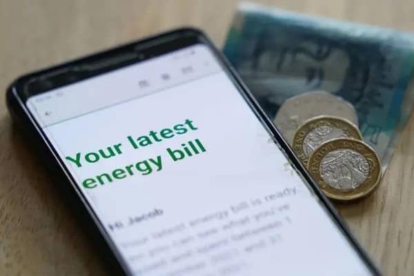 Online energy bill. Picture: Jacob King/PA