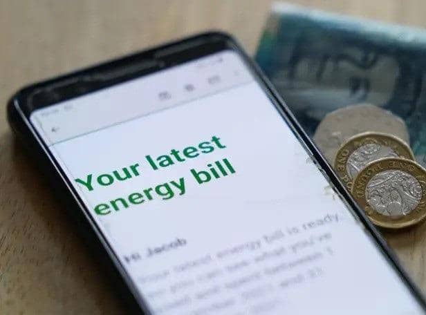 Online energy bill. Picture: Jacob King/PA