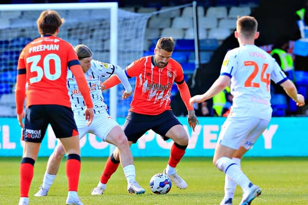 Town defender Sonny Bradley is back for Luton this afternoon