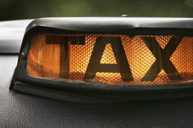 Hackney cab sign