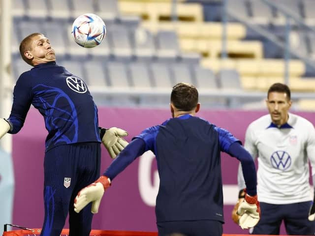 Ethan Horvath trains with the USA side during the World Cup in Qatar