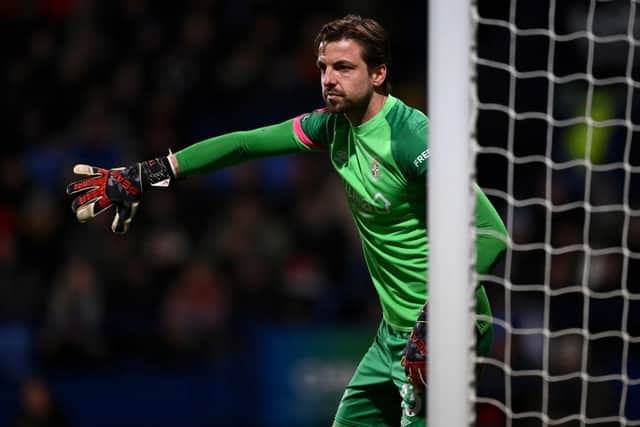 Tim Krul marshals his defence during the FA Cup win at Bolton on Tuesday night - pic: Gareth Copley/Getty Images