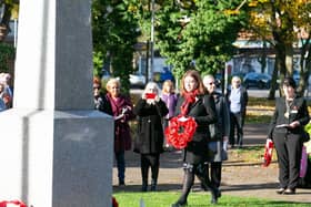 Alex Mayer MP at the Armistice Day ceremony