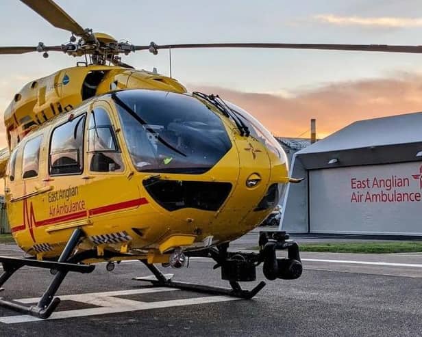 East Anglian Air Ambulance is a charity providing lifesaving critical across Bedfordshire, Cambridgeshire, Norfolk and Suffolk