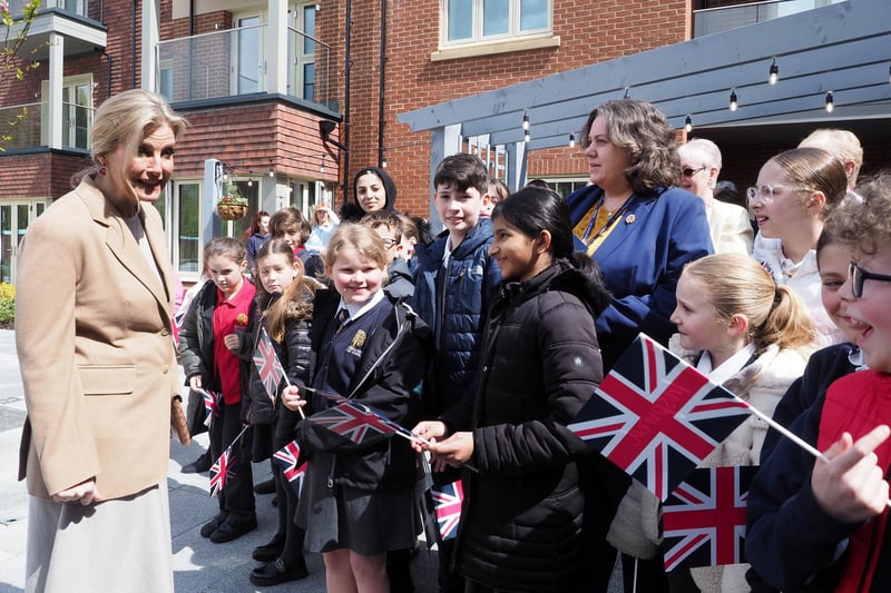 Children were beaming as they spoke to the Duchess