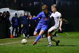 Josh Williams added the sixth goal for Luton at Rushden on Friday night