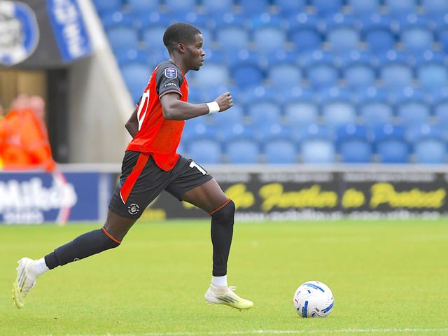 Showed good durability to go again, as he started his third match in succession, and it was easily his best outing in a Luton shirt to date. Put in plenty of work getting up and down on the right, as he was always a willing runner when Luton attacked, as he might have slipped Donley in, but opted to find Wells instead, who hit the post. Having turned down the chance to shoot at the weekend, didn't do so this time, with a few shots deflected behind for corners in the first half. Also demonstrated he is happy using his right foot, which had been a criticism, having another crack that saw Slicker parry. Barely lost a duel either, before he was replaced by Richards on the hour mark.