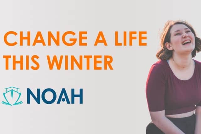 NOAH's Winter Appeal is hoping to raise more than £15,000 to help people across Bedfordshire who have nowhere else to turn, so they can be provided with a warm bed, hot meal and cold weather essentials like blankets