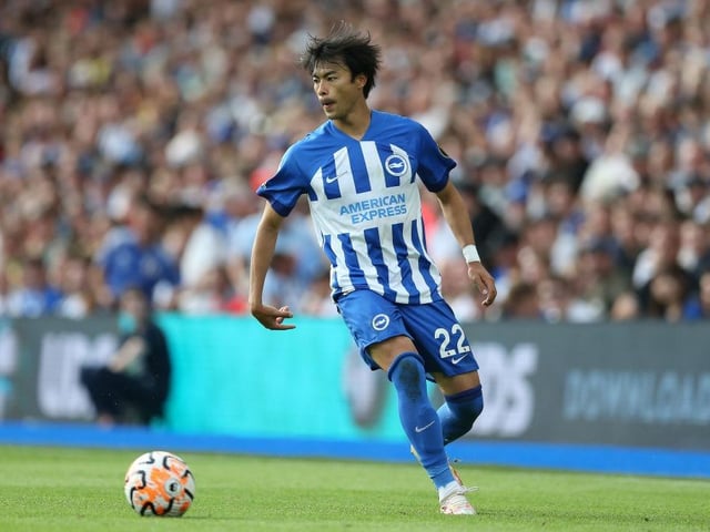 GK: Tom McGill, Carl Rushworth, Jason Steele. DEF: Igor Julio, Lewis Dunk, Tariq Lamptey, Pervis Estupinan, Jan Paul van Hecke, Joel Veltman, Adam Webster. MID: Mahmoud Dahoud, Billy Gilmour, Pascal Gross, Adam Lallana, James Milner, Jakub Moder. FWD: Joao Pedro, Solly March, Kaoru Mitoma (pictured), Danny Welbeck. U21s: Bart Verbruggen, Simon Adingra, Facundo Buonanotte, Julio Enciso, Ansu Fati, Evan Ferguson.