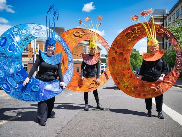 Guests wore their homemade costumes for the parade.