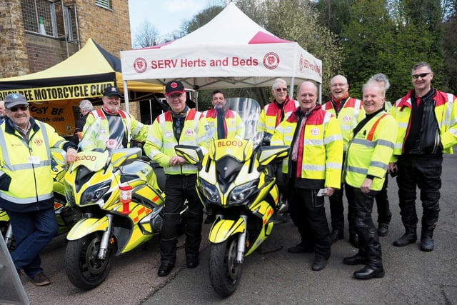 The Hertfordshire and Bedfordshire SERV (Service by Emergency Response Volunteers) group help across the two counties by driving and dropping off much-needed drugs, bloods, medical supplies and donated milk.