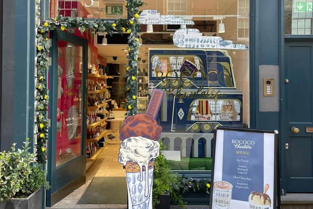 Indulgent delights at Rococo Chocolates on Moxon Street. Image: Sister London