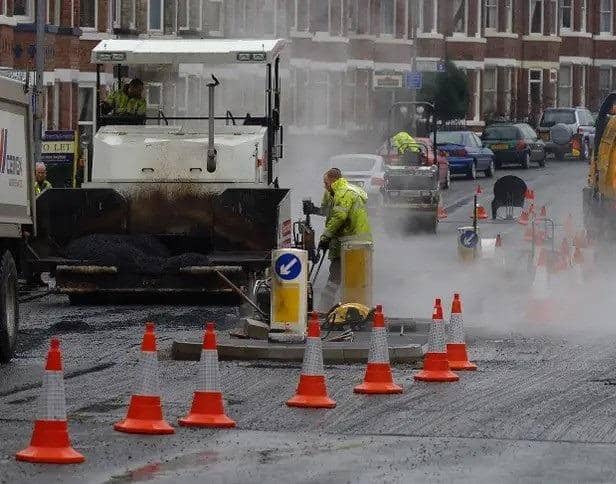 Road works. Picture: Milica Lamb/PA Images