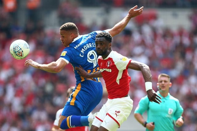 After a season in which he scored 10 goals in 54 appearances, Morris was part of the Shrewsbury team who reached the League One play-off final, beaten 2-1 by Rotherham at Wembley. Suffered a torn anterior cruciate ligament just after the hour mark which ruled him out of the 2018-19 campaign.