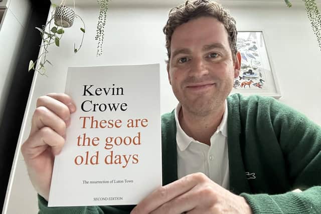 Blogger Kevin with his book. Picture: Kevin Crowe