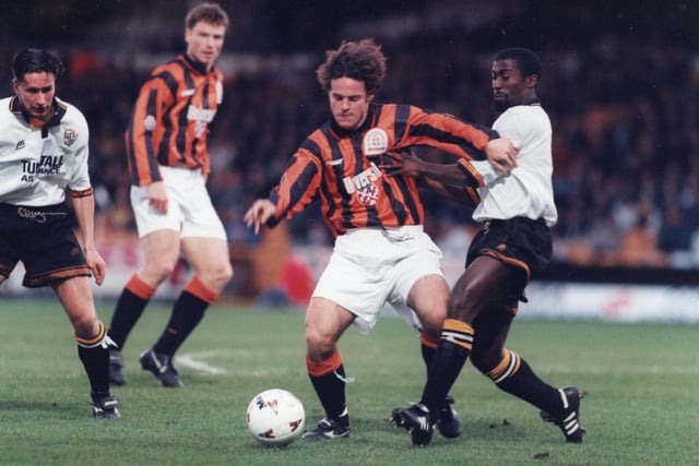 After starting out with Bradford, he was signed by Manchester United for a fee of £100,000 in 1994. Only managed two sub outings for the Red Devils in the League Cup, as he was loaned to Luton in 1996. Played seven matches, but was unable to find the target for the Hatters as unfortunately on his full debut, suffered a broken leg. Left Old Trafford for Macclesfield in 1998 and played for Exeter before dropping into non-league football.