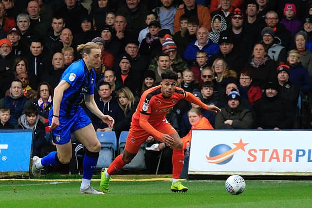 James Justin during his time at Luton Town