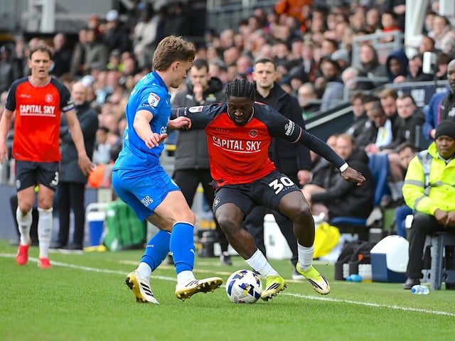 Part of the double switch that was made by Wilshere on 65 minutes, but it didn't have the desired effect at all, as if anything, the alteration led to Luton's attacking threat being blunted and Peterborough enjoying the better of things. Went out to the left to begin with and couldn't have anywhere near the same impact that Lawrence was having, as although he switched over to the right late on, the change away from a central role means he looks a shadow of the player who did so well during the festive period.