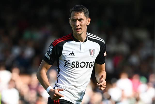 Sasa Lukic will miss Fulham's match against Luton this weekend - pic: Mike Hewitt/Getty Images