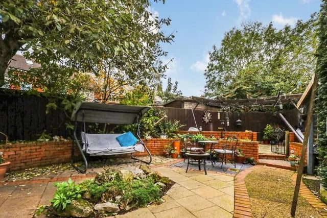 The garden is split into two parts with one sitting area leading from the bar and a larger family garden area leading from the family room. There is fencing all round for great privacy.