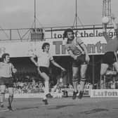 Former Luton player Jimmy Husband in action for the Hatters - pic: Hatters Heritage