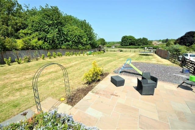 The home has ample garden space at the rear of the property