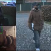 CCTV images of the man they want to speak to. Picture: Bedfordshire Police
