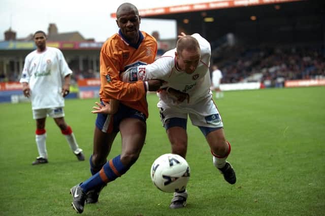 Emmerson Boyce during his playing days with the Hatters