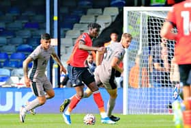 Town striker Elijah Adebayo suffered online racist abuse after Luton's defeat to Tottenham Hotspur - pic: Liam Smith